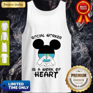 Mickey Mouse Social Worker Is A Work Of Heart COVID-19 Tank Top