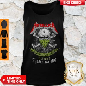 Metallica Skull Forgive Me If I Don’t Shake Hands Tank Top