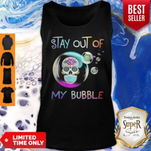 Official Sugar Skull Mask Stay Out Of My Bubble Coronavirus Tank Top