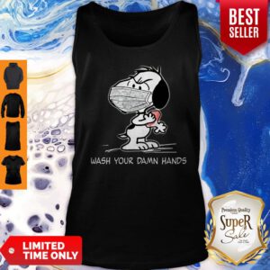 Snoopy Mask Wash Your Damn Hands Coronavirus Tank Top