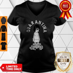 Quarantina Quarantine Bobs Fan Burgers Movie V-Neck