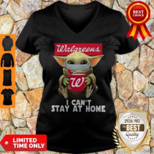 Baby Yoda Face Mask Walgreens Can’t Stay At Home V-Neck