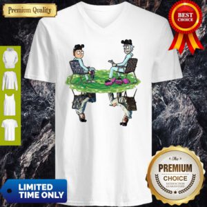 Pretty Rick And Morty And Bad V-neck