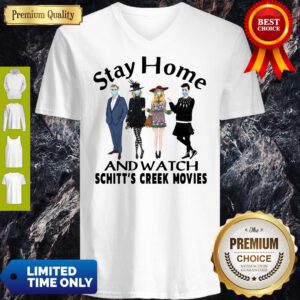 Pretty Stay Home And Watch Schitt’s Creek Movies V-Neck
