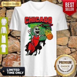 Official Chicago Tie Dye Basketball For V-Neck