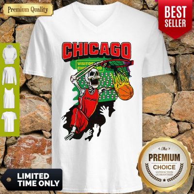 Official Chicago Tie Dye Basketball For V-Neck