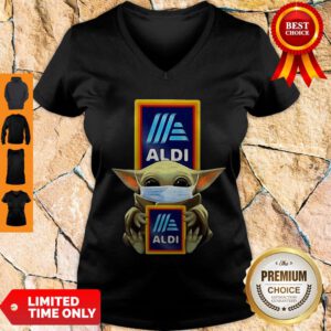 Official Baby Yoda Mask Aldi Coronavirus V-Neck