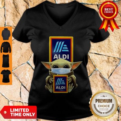 Official Baby Yoda Mask Aldi Coronavirus V-Neck