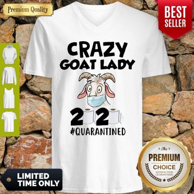 Official Crazy Goat Lady 2020 Quarantined V-Neck