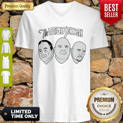 Official The Three Stooges Gar Jimmy Johnny V-Neck
