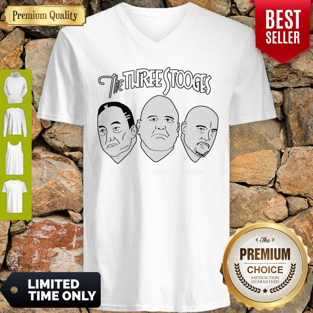 Official The Three Stooges Gar Jimmy Johnny V-Neck Official The Three Stooges Gar Jimmy Johnny V-Neck