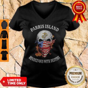 Skull Mask American San Diego Rendezvous With Destiny V-Neck