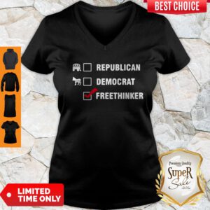 Top Republican Democrat Freethinker V-Neck