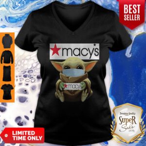Nice Baby Yoda Face Mask Hug Macy’s V-Neck