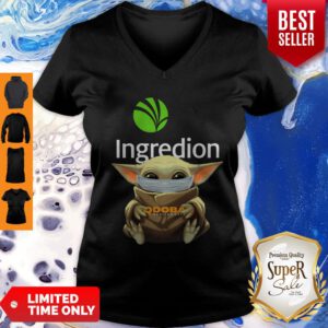 Nice Baby Yoda Mask Ingredion Incorporated V-Neck
