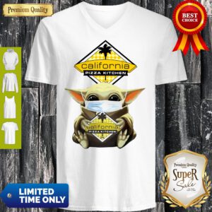 Good Baby Yoda Hug California Pizza Kitchen V-Neck