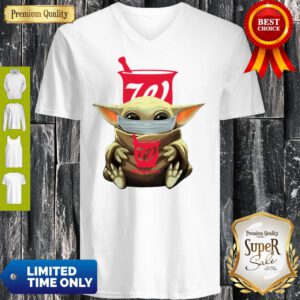 Good Baby Yoda Mask Hug Walgreens V-Neck