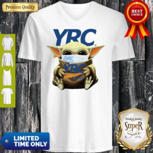 Good Baby Yoda Mask Hug YRC Freight V-Neck
