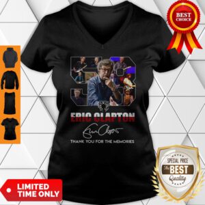 58 Years Of 1962 2020 Eric Clapton Thank You For The Memories Signature V-Neck
