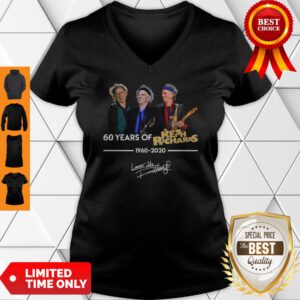 60 Years Of Keith Richards 1960 2020 Signature V-Neck