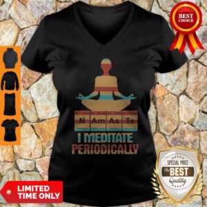 Official Yoga I Meditate Periodically N Am As Te V-neck