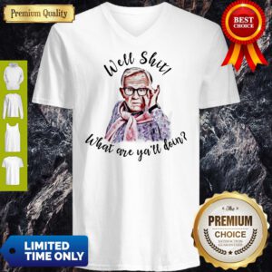 Top Leslie Jordan Well Shit What Are Y'all Doing V-neck