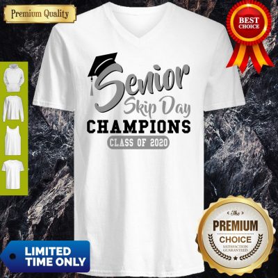 Top Senior Skip Day Champions Class Of 2020 Gray V-neck