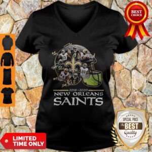 2019 – 2020 New Orleans Saints Team Player Signatures V-neck