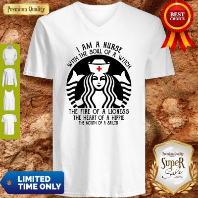 Starbuck Nurse I Am A Nurse With The Soul Of A Witch V-Neck