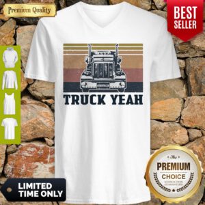 Official Truck Yeah Mother Trucker Vintage V-neck