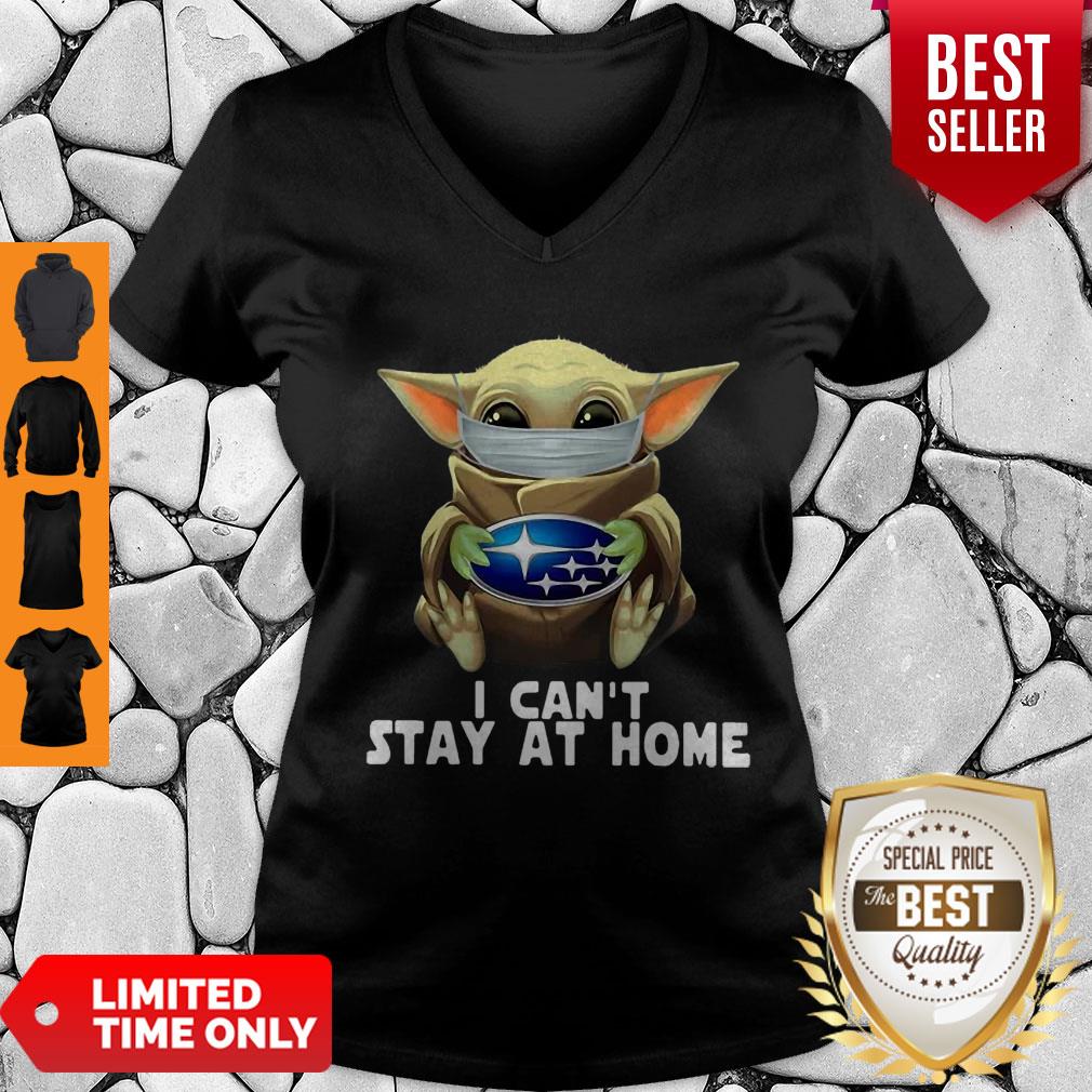 Star Wars Baby Yoda Mask Hug Subaru I Can’t Stay At Home V-Neck Star Wars Baby Yoda Mask Hug Subaru I Can’t Stay At Home V-Neck