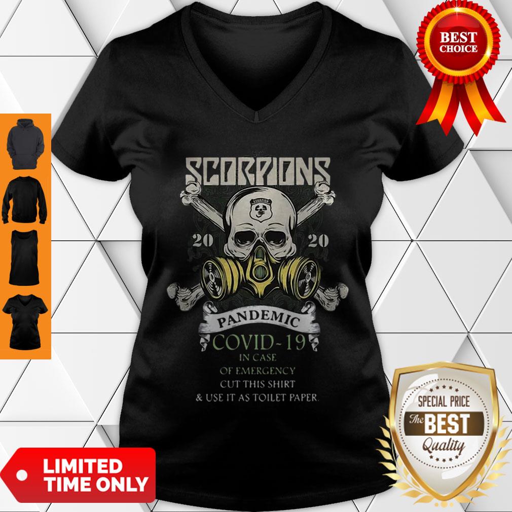 Scorpions 2020 Pandemic Covid 19 And In Case Of Emergency V-Neck Scorpions 2020 Pandemic Covid 19 And In Case Of Emergency V-Neck