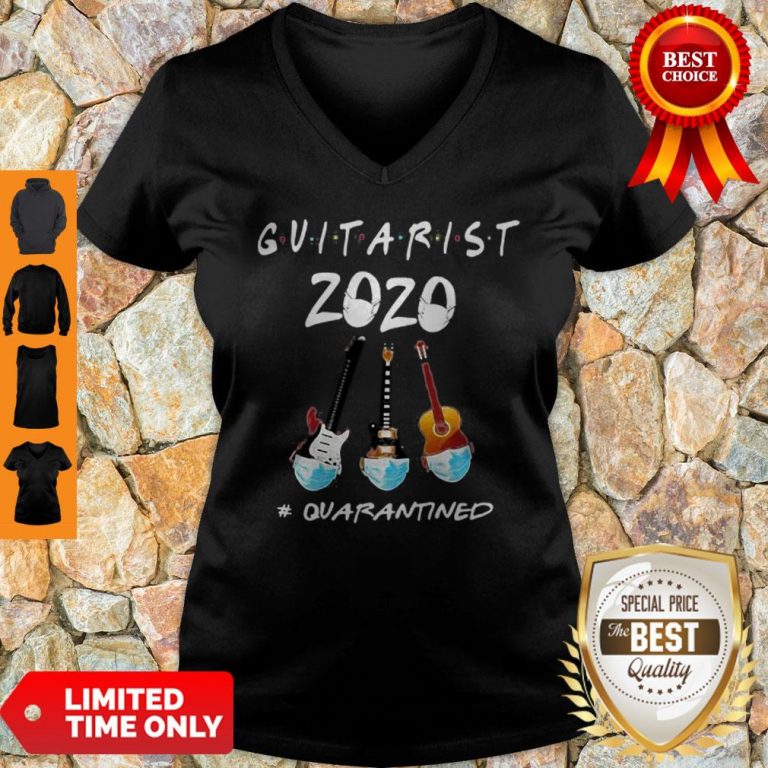 Guitarist 2020 Quarantined COVID-19 2020 V-Neck