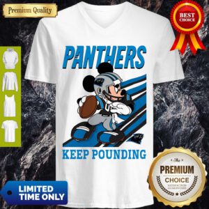 Mickey Mouse Carolina Panthers Keep Pounding V-Neck
