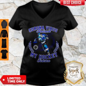 Tampa Bay Lightning Corona Virus Ruined My Hockey Season V-Neck