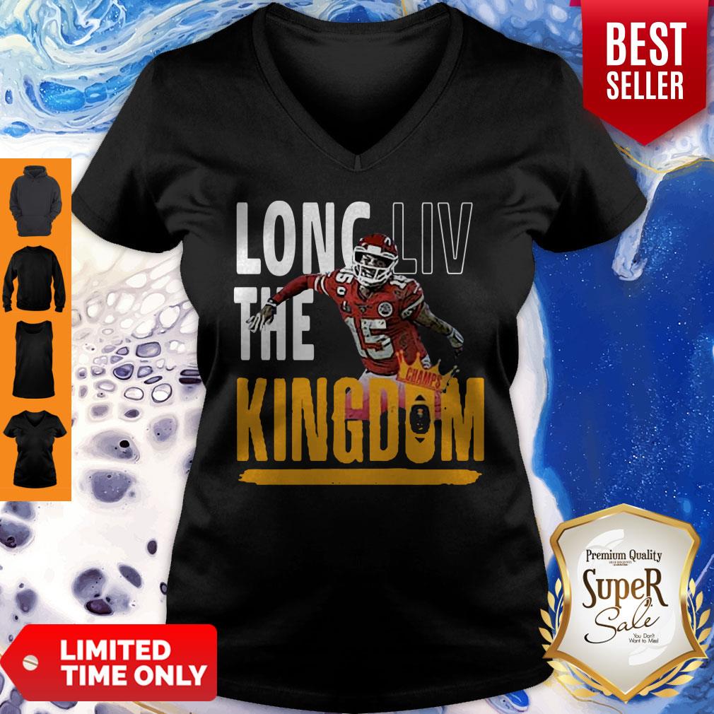 Official Hot Patrick Mahomes Long LIV The Kingdom V-Neck Official Hot Patrick Mahomes Long LIV The Kingdom V-Neck