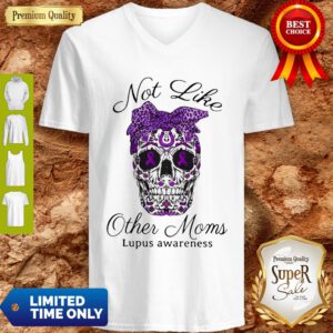 Official Sugar Skull Not Like Other Moms Lupus Awareness V-Neck