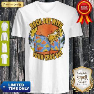 Awesome Crocs Rock Out With Your Croc Out V-neck