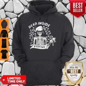 Awesome Dead Inside But Festive Christmas Hoodie