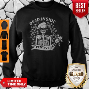 Awesome Dead Inside But Festive Christmas Sweatshirt