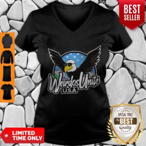 Awesome Eagles Weirdos Unite USA V-neck