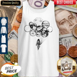 Awesome Astronaut Planet Solar Balloon Tank Top