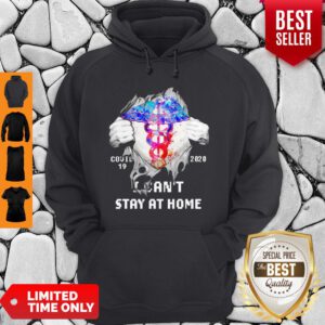 Blood Inside Me Nurse COVID-19 2020 I Can’t Stay At Home Hoodie