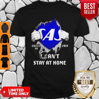 Blood Inside Me Scandinavian Airlines COVID-19 2020 I Can’t Stay At Home Shirt