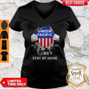 Blood Inside Me Union Pacific COVID-19 2020 I Can’t Stay At Home V-neck