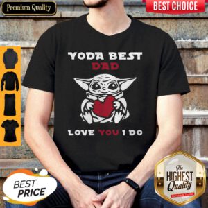 Cute Baby Yoda Hug Heart Best Dad Love You I Do Shirt