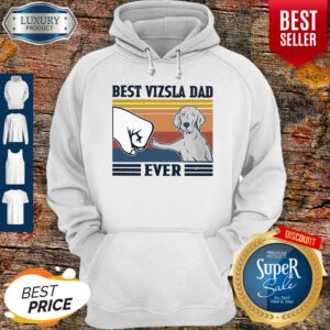 Funny Best Vizsla Dad Ever Vintage Hoodie