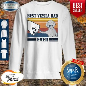 Funny Best Vizsla Dad Ever Vintage Sweatshirt