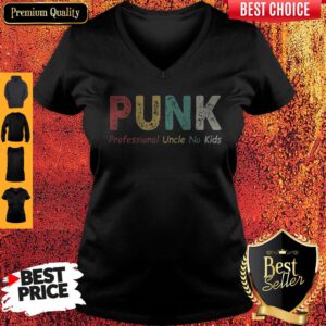 Funny Punk Professional Uncle No Kids V-neck