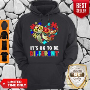 Funny Turtle Autism It’s Ok To Be Different Hoodie